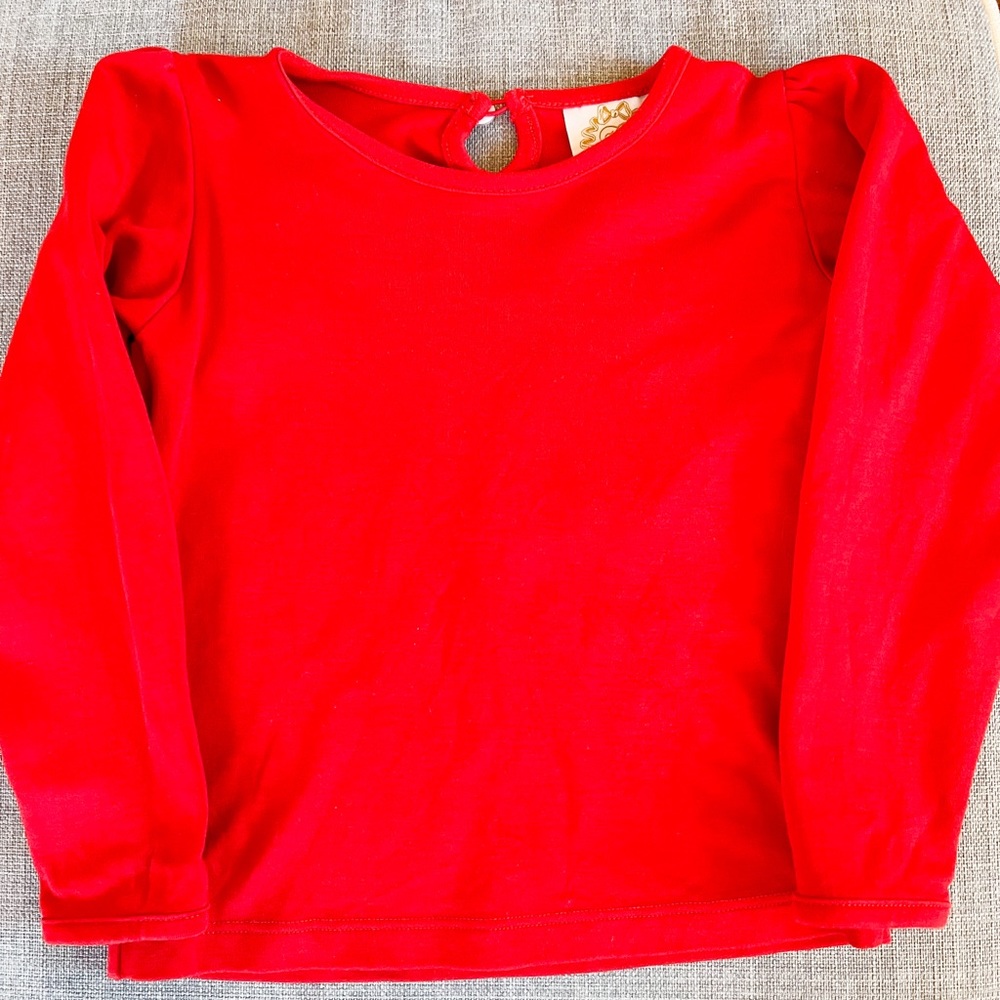 TBBC Penny’s Play Shirt (long sleeve) Richmond Red 3T - EUC